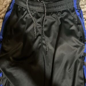 Source Unknown Black and Blue Athletic Shorts